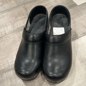 Sanita black clogs